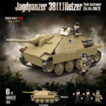 agdpanzer 38t Hetzer Tank Destroyer Block Model - Realistic WWII Military Brick Set