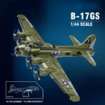 Sluban M38-B1367 B-17GS Bomber Building Block Model - 1:44 Scale WWII Flying Fortress Brick Set with 1270 Pieces