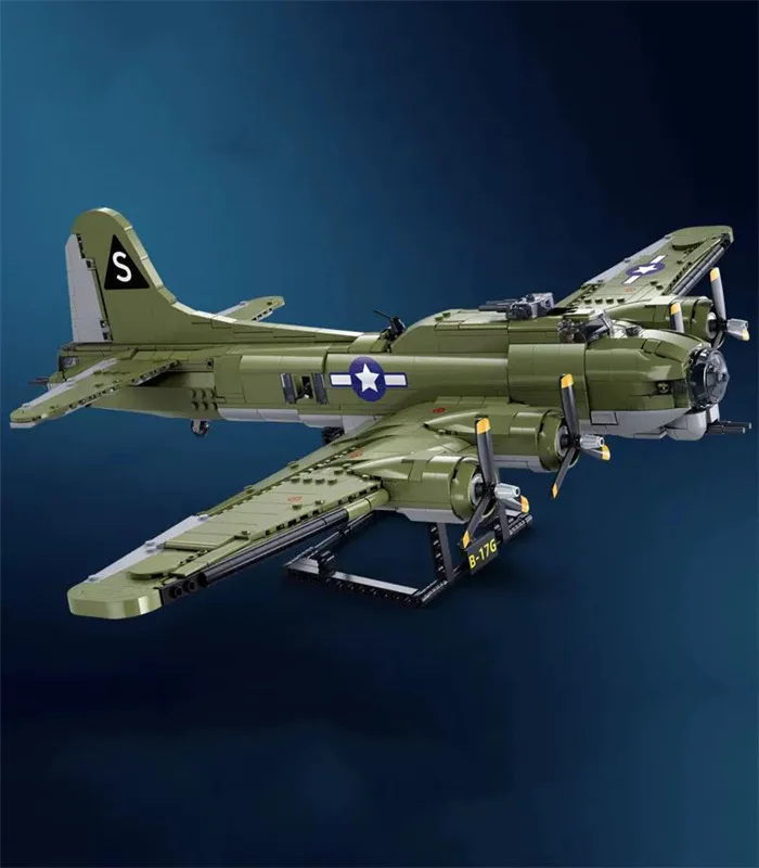 Sluban M38-B1367 B-17GS Bomber Building Block Model - 1:44 Scale