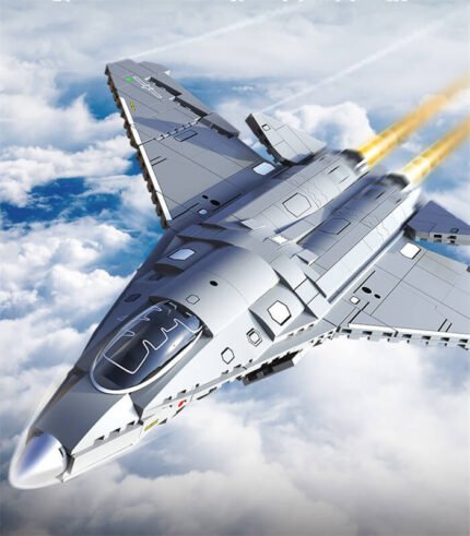 Sembo 202280 J-50 Fighter Jet Building Blocks - High-Detail Military Aircraft Brick Set