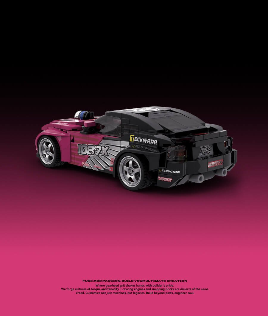 Power Block PB8851 1087X Supercar Building Kit - High-Detail Sports Car Brick Set