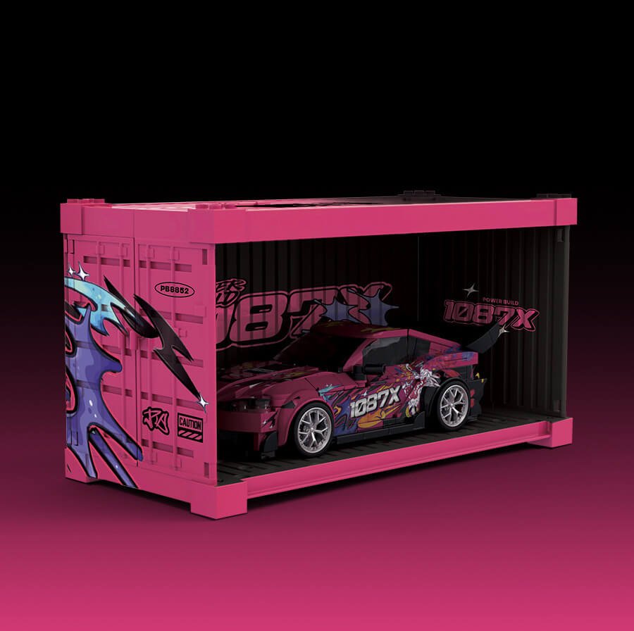 Power Block PB8852 1087X Classic Sports Car Brick Set