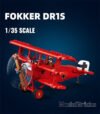 WW1 FOKKER DR-1S SCALE 1:35 281 PCS Sluban M38-B1292