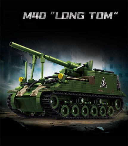 USA M40 Long Tom self-propelled artillery block set