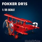 WW1 FOKKER DR-1S SCALE 1:35 281 PCS Sluban M38-B1292