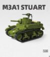 US Army Stuart M3A1 Tank Building Set