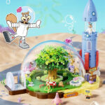 SpongeBob Sandy Cheeks Treedome,stop motion building sets