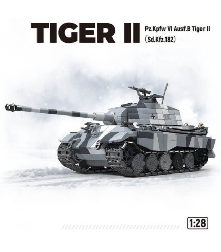 TIger II Snow Camouflage Tank Building Model QUANGUAN 100321