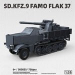 ThirdParty 300025 SD.KFZ.9 Famo Flak 37 Transport Vehicle Building Block Set