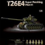 QUANGUAN 100304 T26E4 Super Pershing Pilot Tank Building Block Set