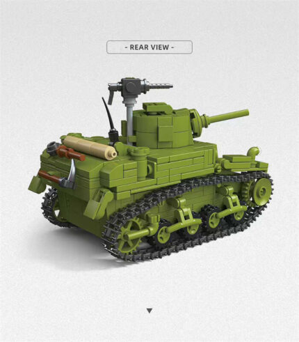 US Army Stuart M3A1 Tank Building Set