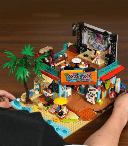 Lumibricks 20004 Surf Shop - City Street Scene Puzzle Building Block Set