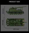 USA M40 Long Tom self-propelled artillery block set