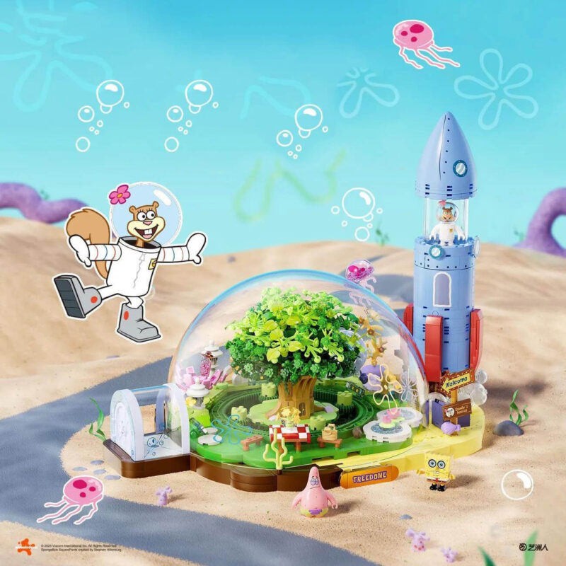 SpongeBob Sandy Cheeks Treedome,stop motion building sets 1 SpongeBob Sandy Cheeks Treedome,stop motion building sets