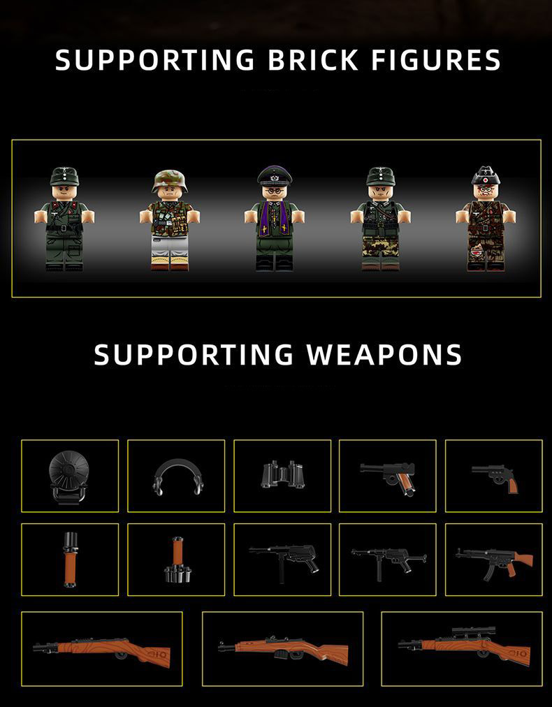 JAGOPANZER E-100 Tank Building Block Set