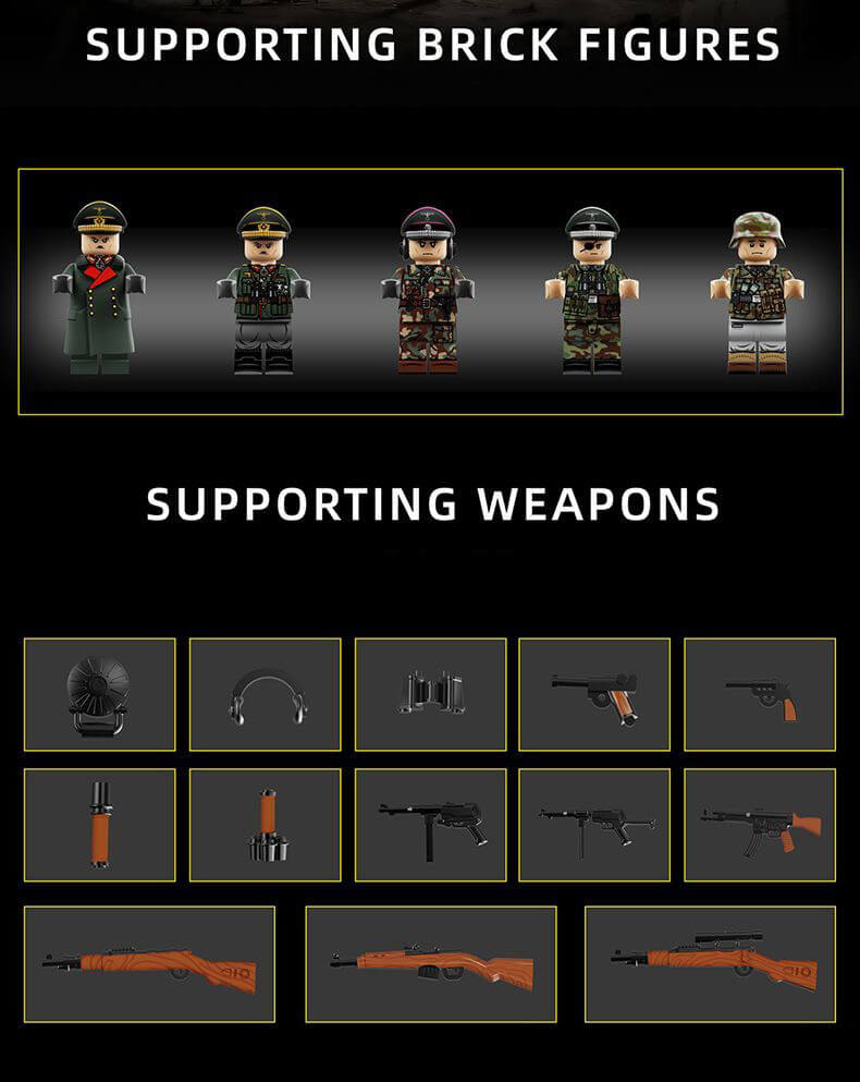 Panzer VIII Maus Tank building block toys