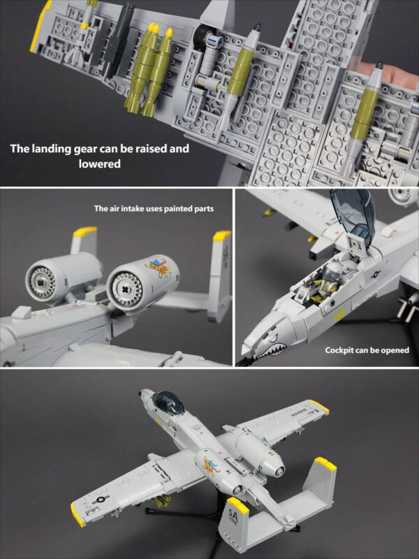 A-10CS Attack Aircraft Building Block Set 2 A-10CS Attack Aircraft Building Block Set