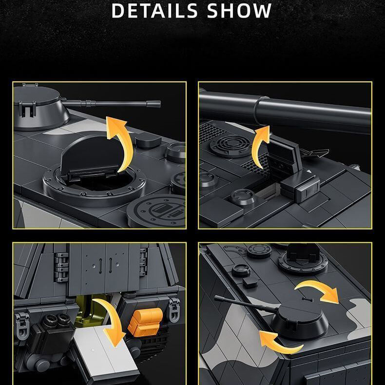 JAGOPANZER E-100 Tank Building Block Set