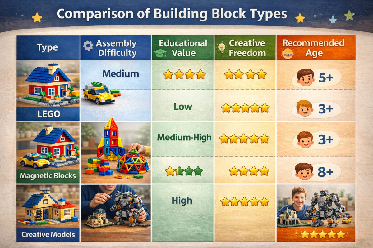 Kids LEGO building sets, LEGO architecture models, LEGO creative toys in play