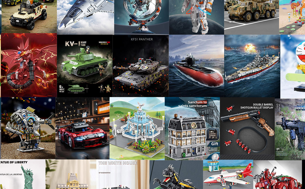 military aircraft building blocks