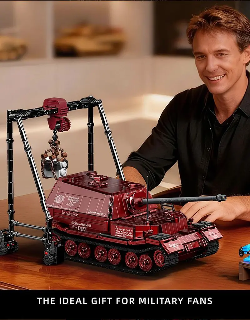 12GO 97022 Jagdpanzer TigerP WWII Tank Building Block Set