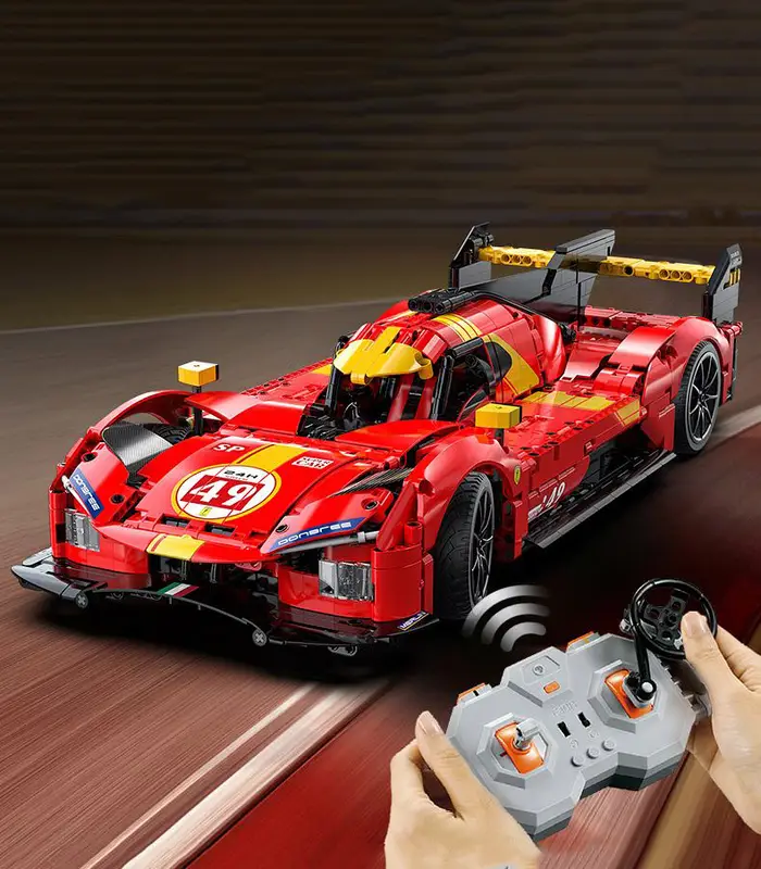 CaDA C63008 Remote Control 499P Hypercar Building Block Set High Speed RC Endurance Race Car Model 1