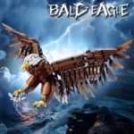 Bald Eagle Bricks Set - Massive 65cm Wingspan Realistic Bird Model