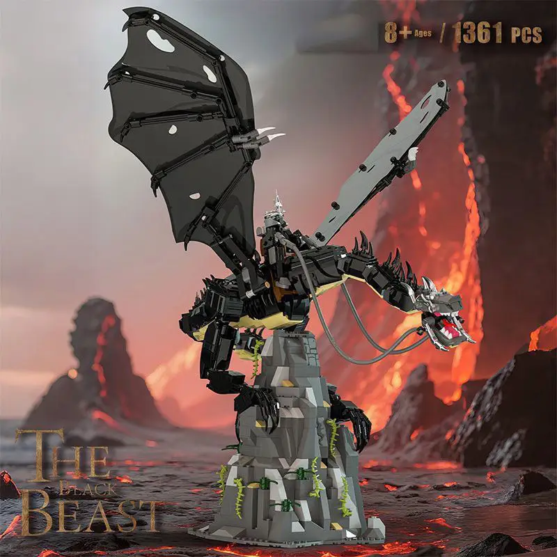 Fell Beast Building Block Set - Large Cinematic Lord of the Rings Dragon Model