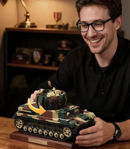 Flakpanzer IV Wirbelwind Building Block Set, WWII Military Building Block Set