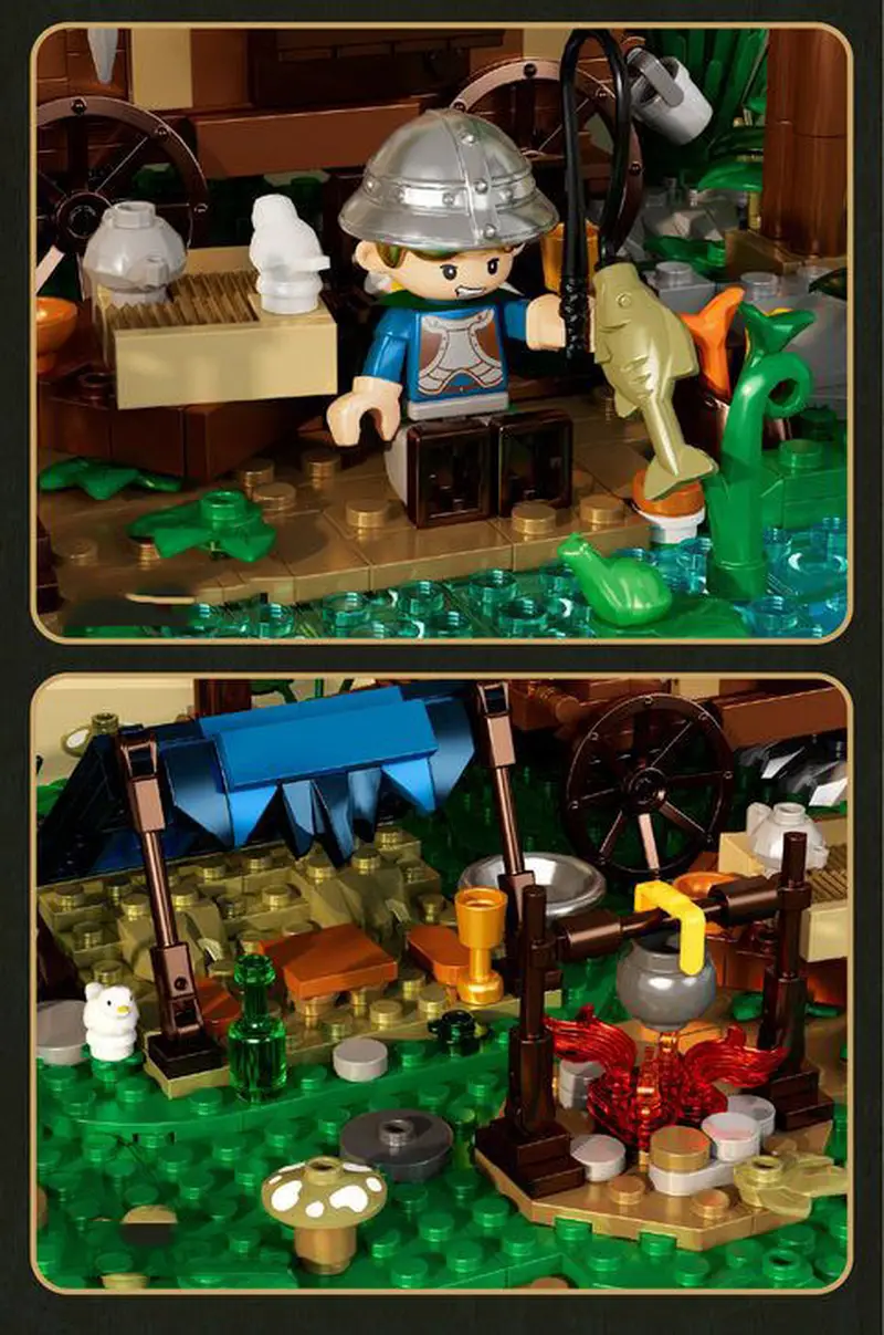 Iambrick 40213 Oathbound Eldengrove Camp Building Block Set