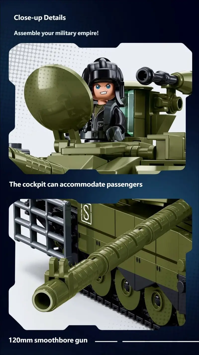 T90M-S Tank Building Block Set