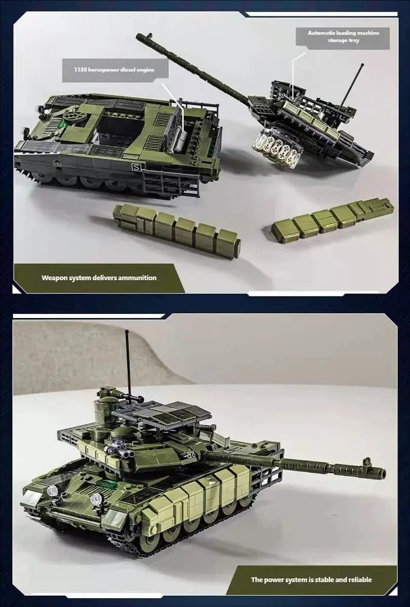T90M-S Tank Building Block Set
