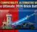LEGO vs generic building block sets comparison with glowing anime sword and technic car models for toys-ark.com