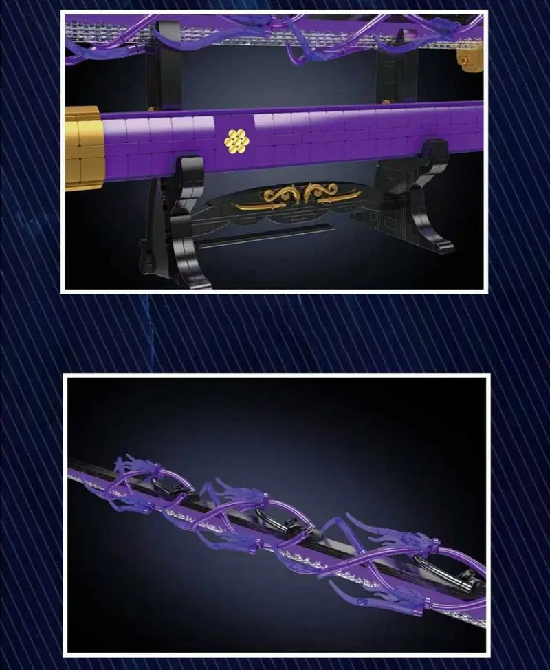 One Piece Zoro's katana, Yamato building block set with light