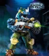TMNT Rocksteady Building Block Set - Tactical Cyberpunk Mecha Rhino Model