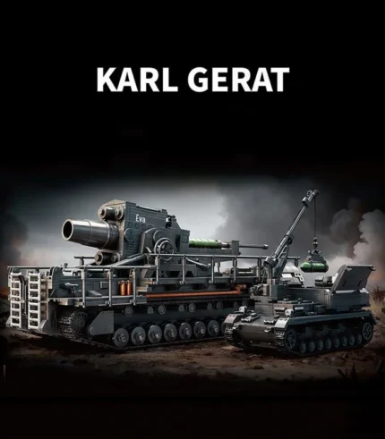 WW II Heavy Karl Mortar Building Block Set, Military Building Block Toy