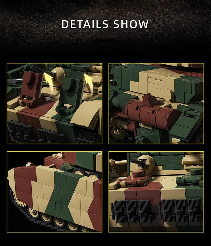 WWII German Panzer IV H Tank bricks model, military building block toy