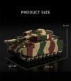 WWII German Panzer IV H Tank bricks model, military building block toy