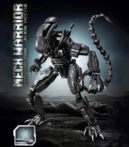 Xenomorph Alien Building Block Set - Articulated Sci-Fi Horror Warrior Model