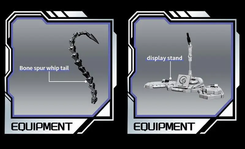 Xenomorph Alien Building Block Set - Articulated Sci-Fi Horror Warrior Model