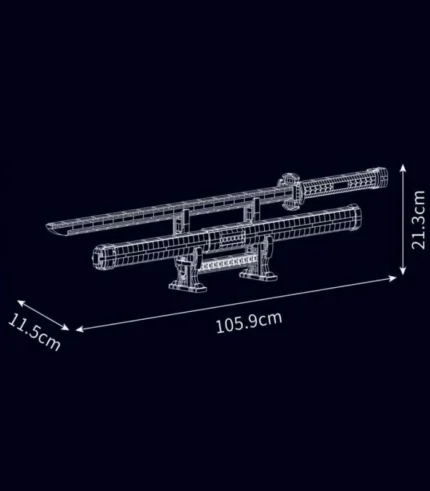 Zoro's katana from One Piece, the Sandai Kitetsu brick set with lights