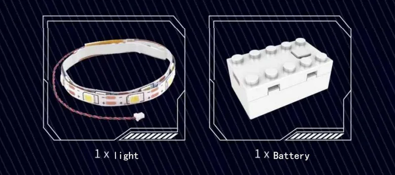 Zoro's katana from One Piece, the Sandai Kitetsu brick set with lights