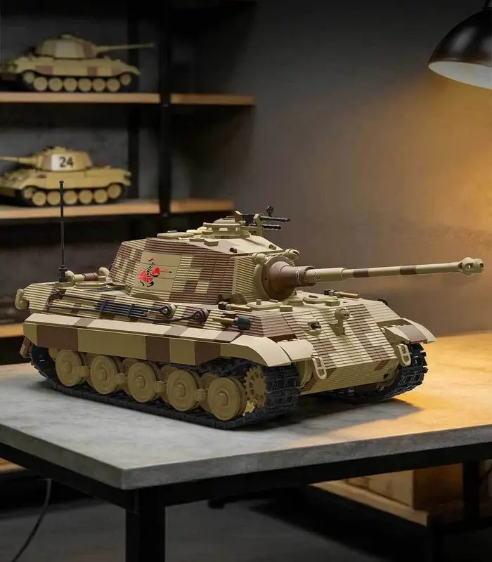 King Tiger II Building Block Set - Panzer VI Ausf. B Heavy Tank Model