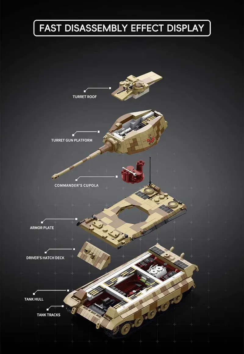 Panzer VI Ausf. B Tiger II (King Tiger) Heavy Tank Building Model