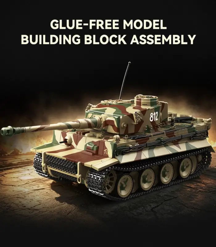 Image02 Tiger I Early No. 812 Building Block Model